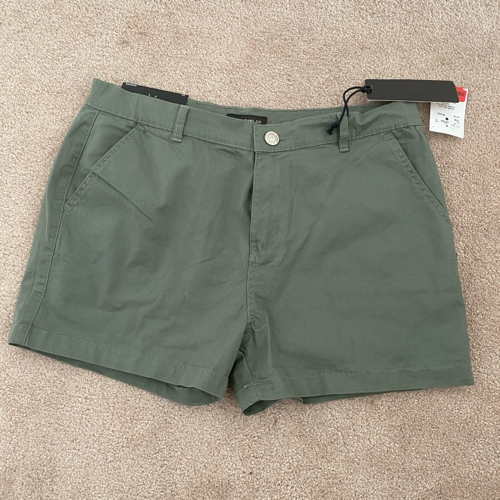 Silver Jeans Co Green Size 14 Mid Rise Cargo Shorts